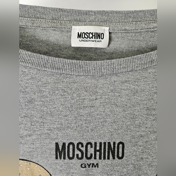 MOSCHINO LONG-SLEEVE GYM GREY - Picture 3 of 8